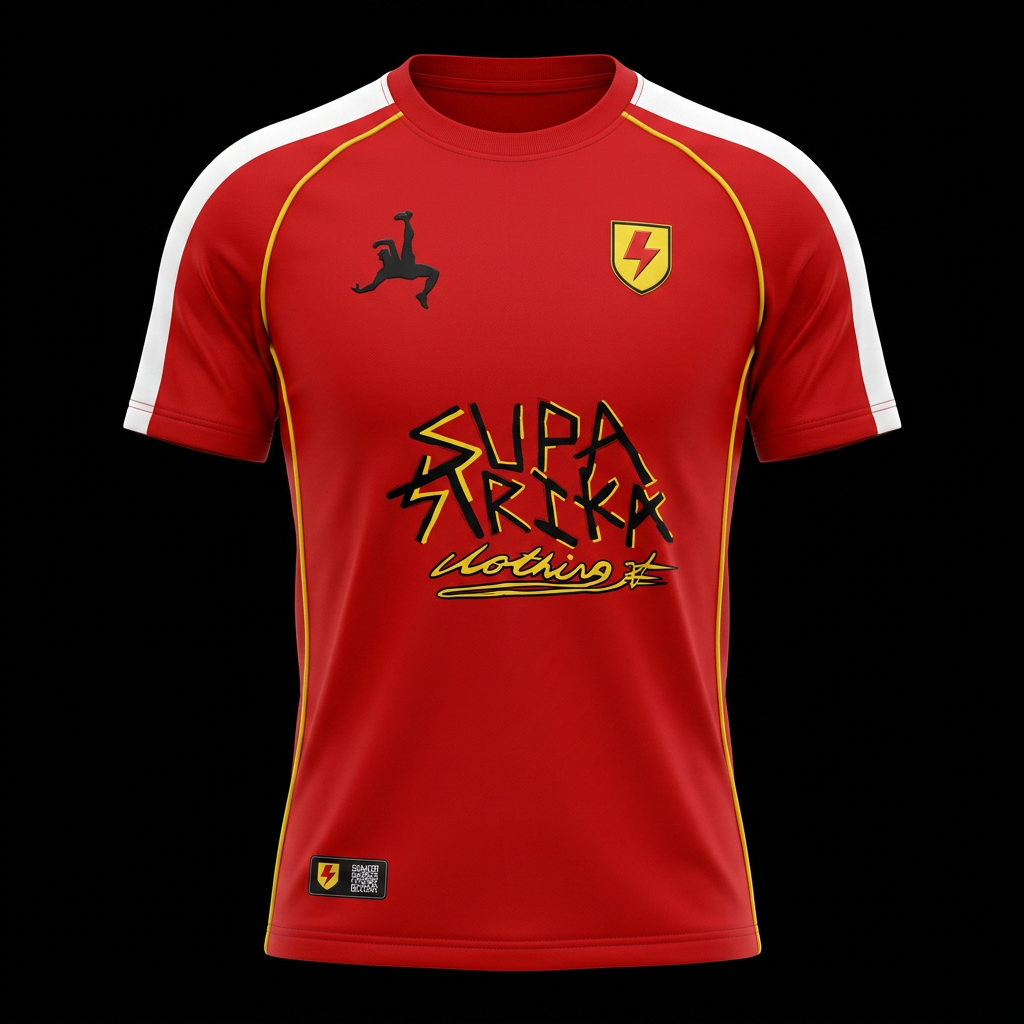 Supa Strikas home jersey — front view